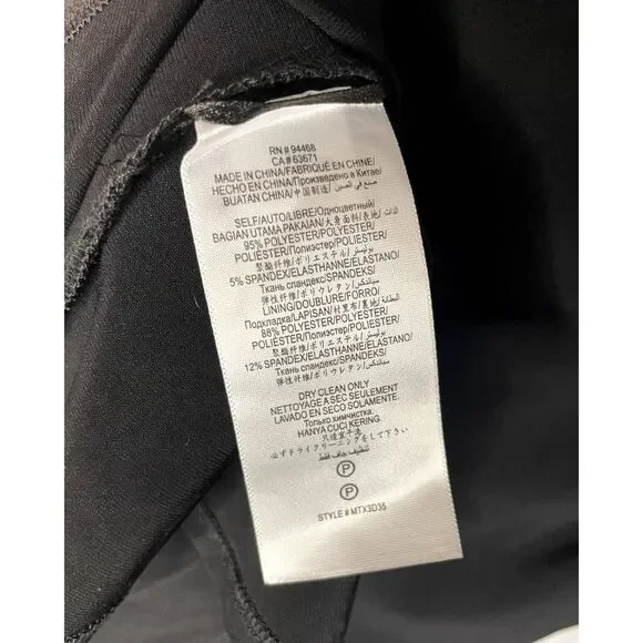 NWT BCBG MaxAzria Black Asymmetric Midi Dress Size M - Picture 13 of 13